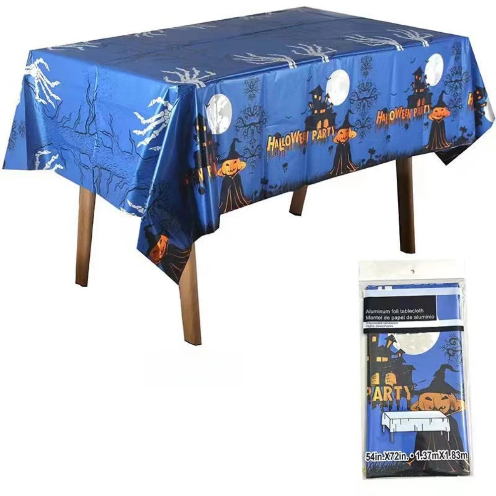 nappe bleue halloween unique effrayant