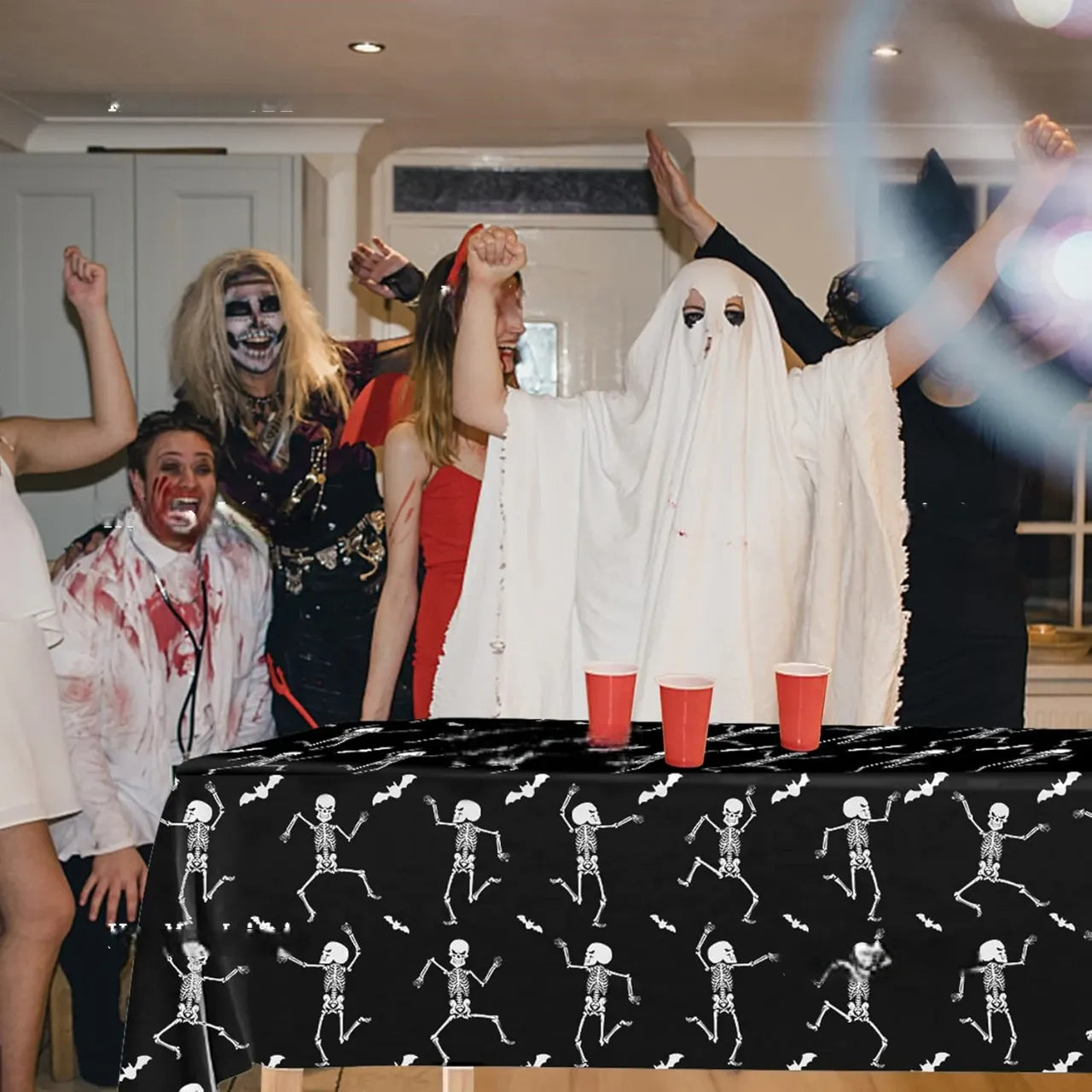 nappe halloween squelette dansant doux