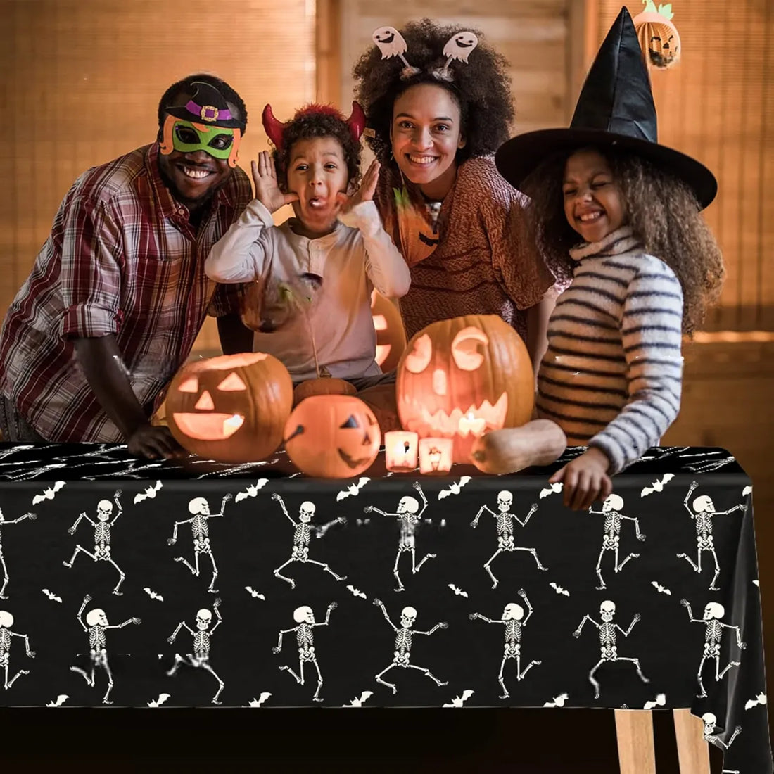 nappe halloween squelette dansant original