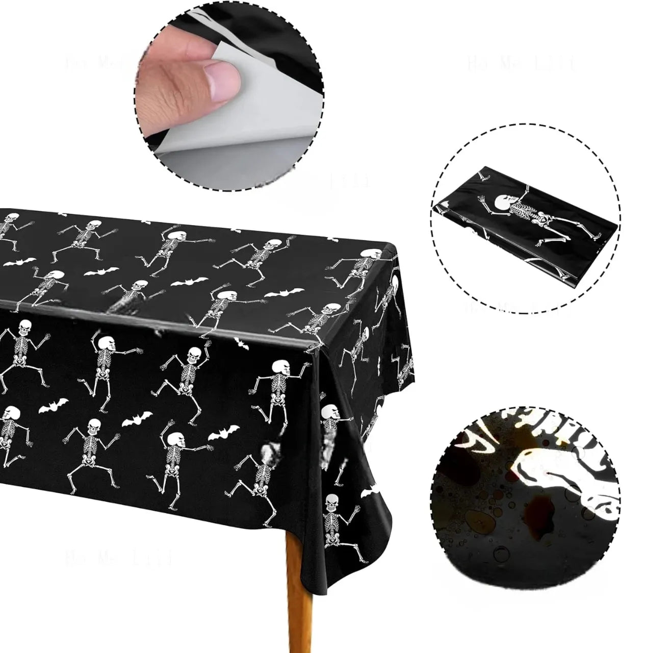 nappe halloween squelette dansant unique