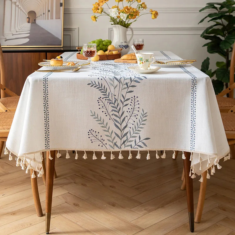 nappe mariage champêtre​ brodée