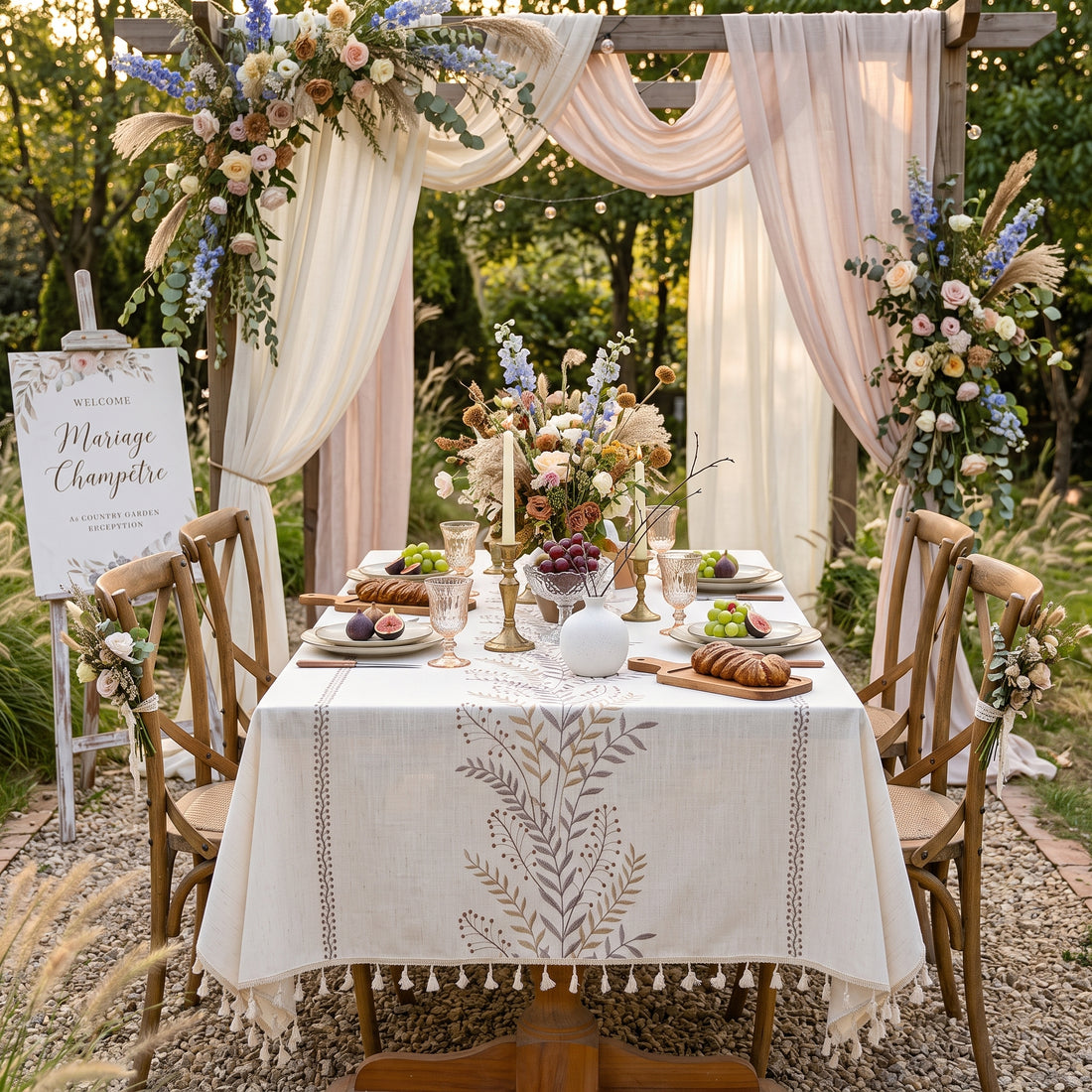 nappe mariage champêtre