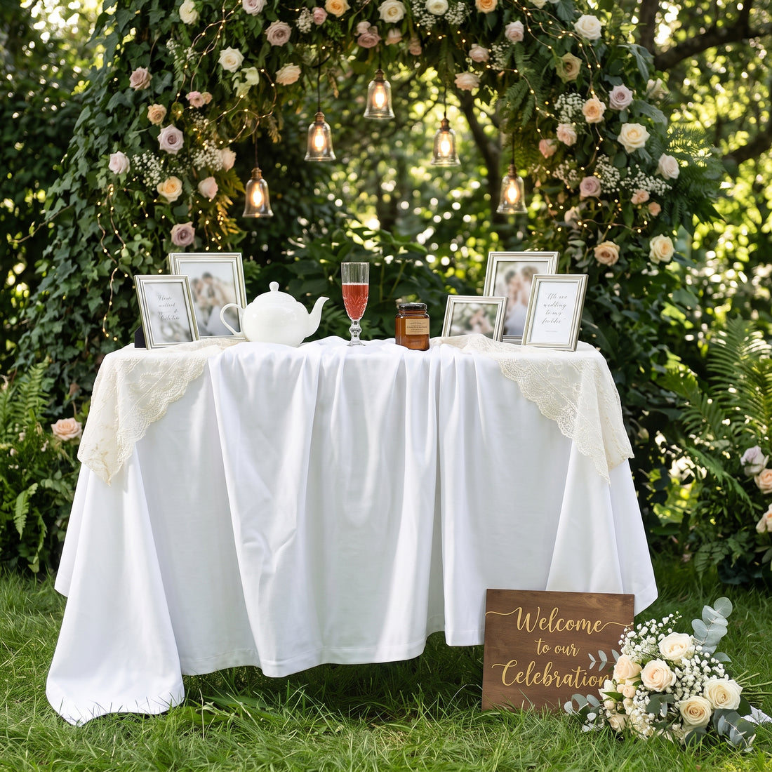 nappe tissu blanche mariage​ 