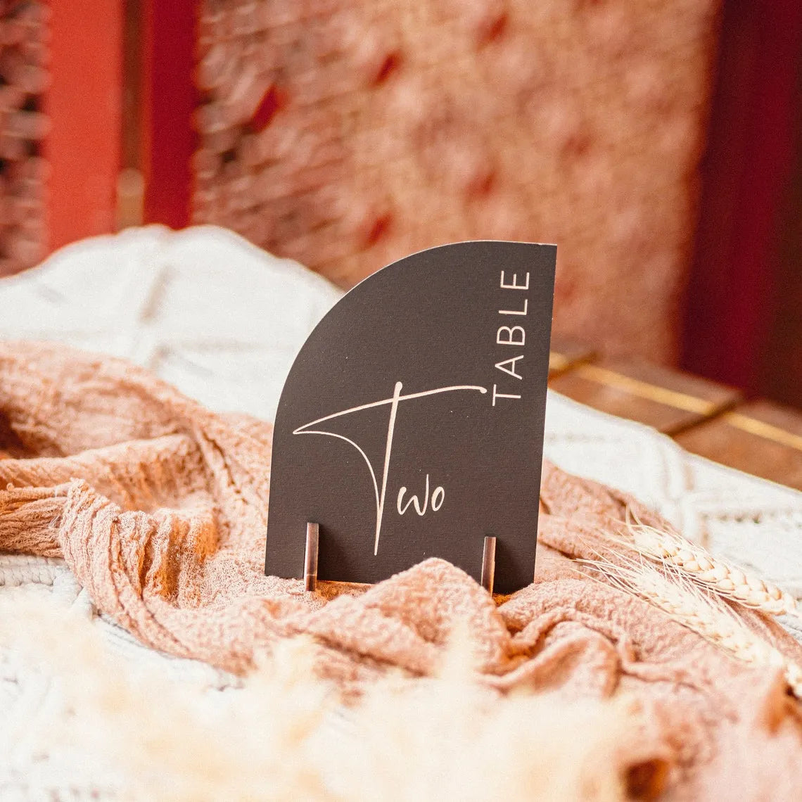 numéro de table demi-arc styl