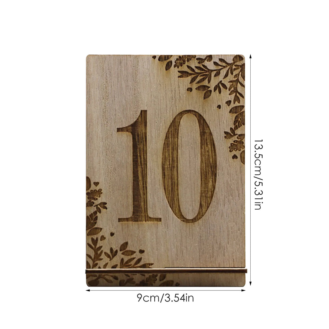 numéro de table pour mariage en bois épuré