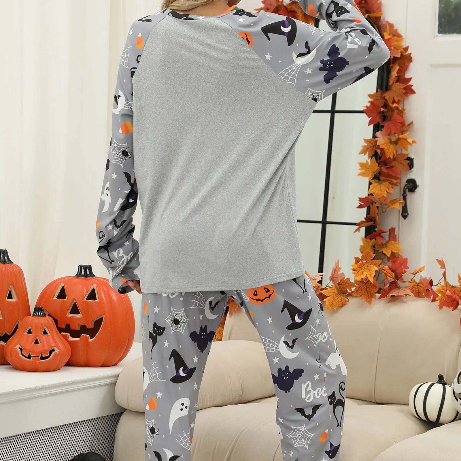 pyjama halloween gris confortable unique
