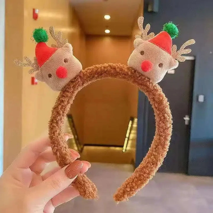 serre-tête noël marron fourrure