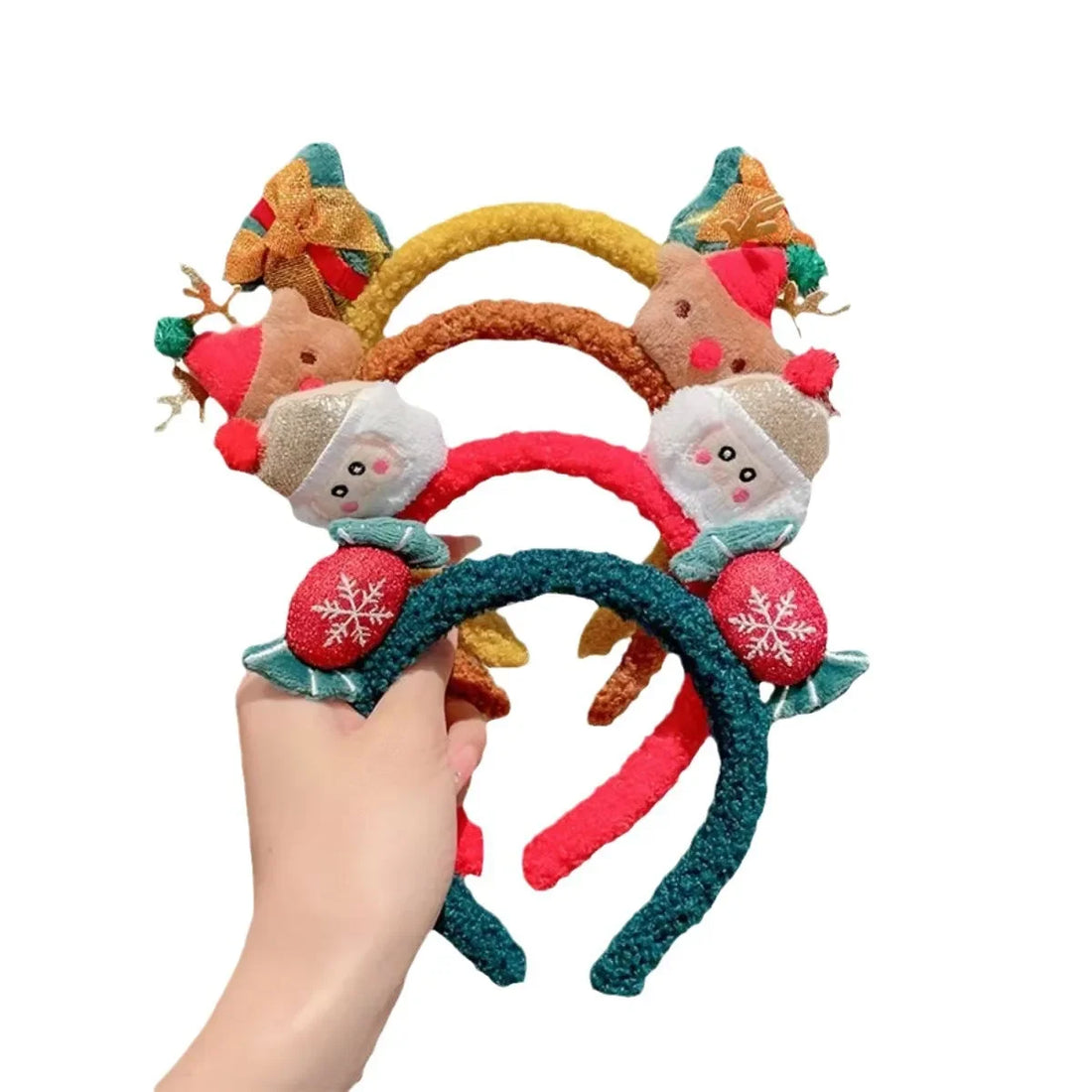 serre-tête noël marron fourrure festif