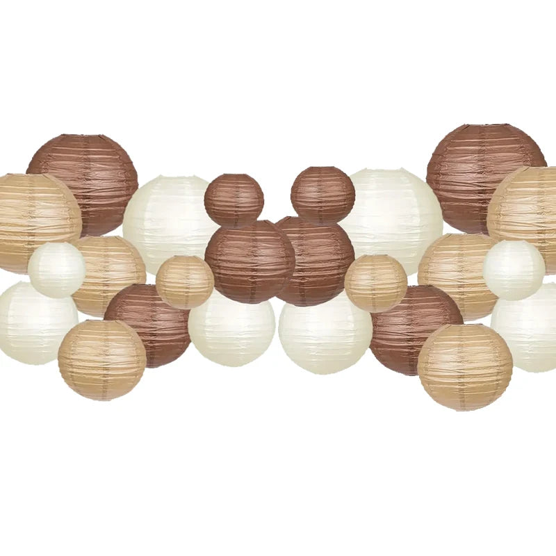 set de lanternes en papier élégants unique
