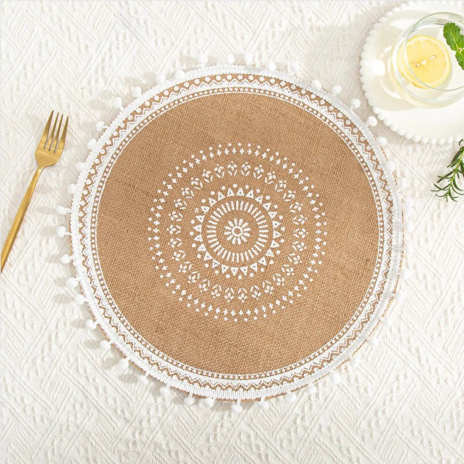set de table mariage boho design élégante original