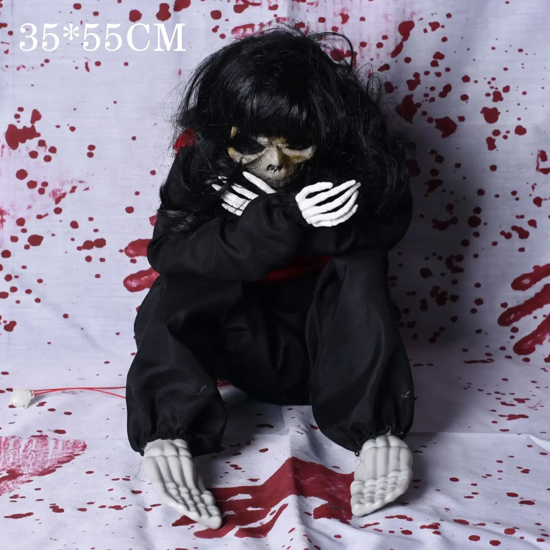 squelette de sorcière effrayant