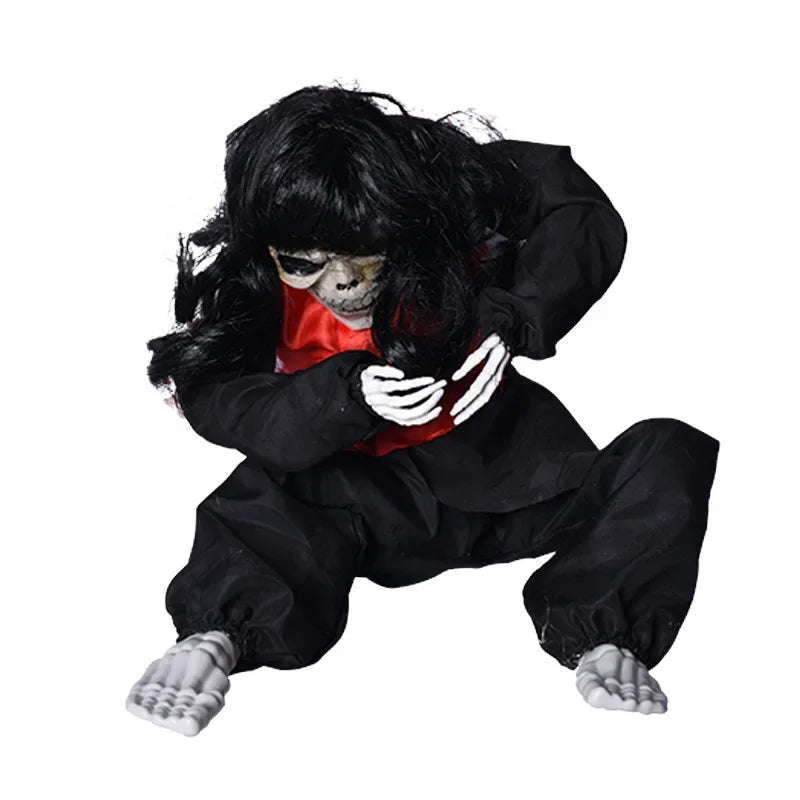 squelette de sorcière effrayant festif