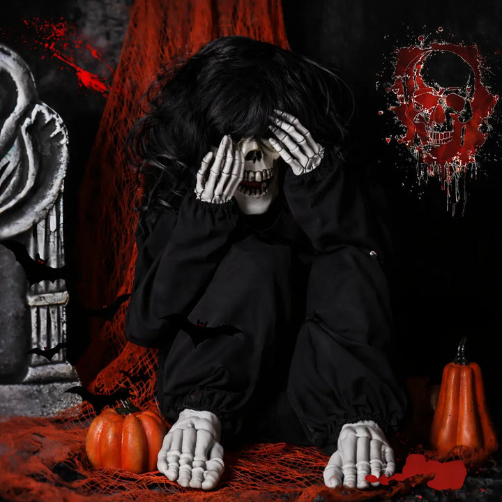squelette de sorcière effrayant originale