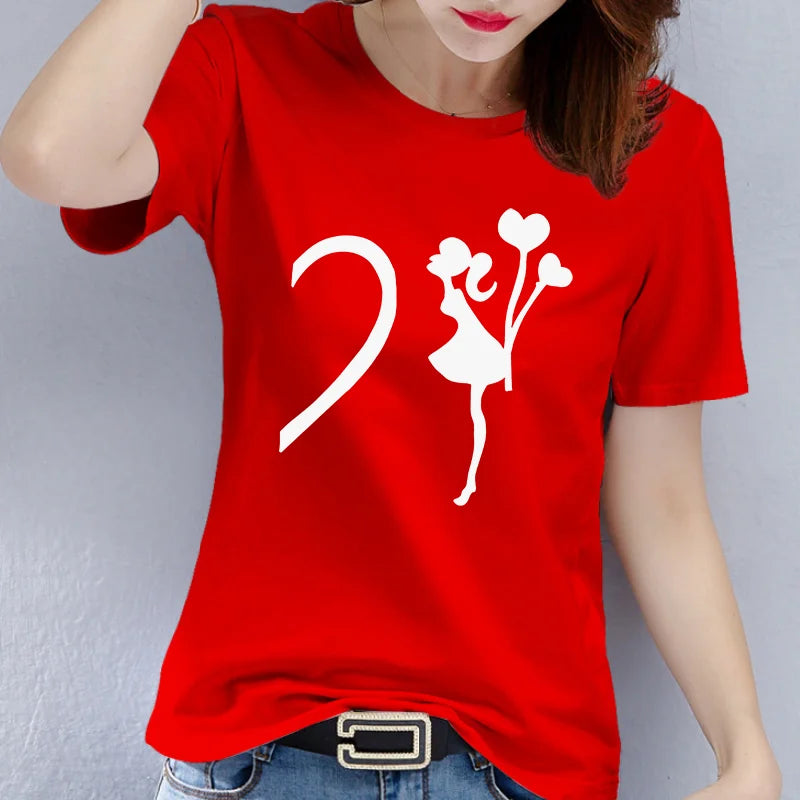 t-shirt saint-valentin original pour couple  agréable