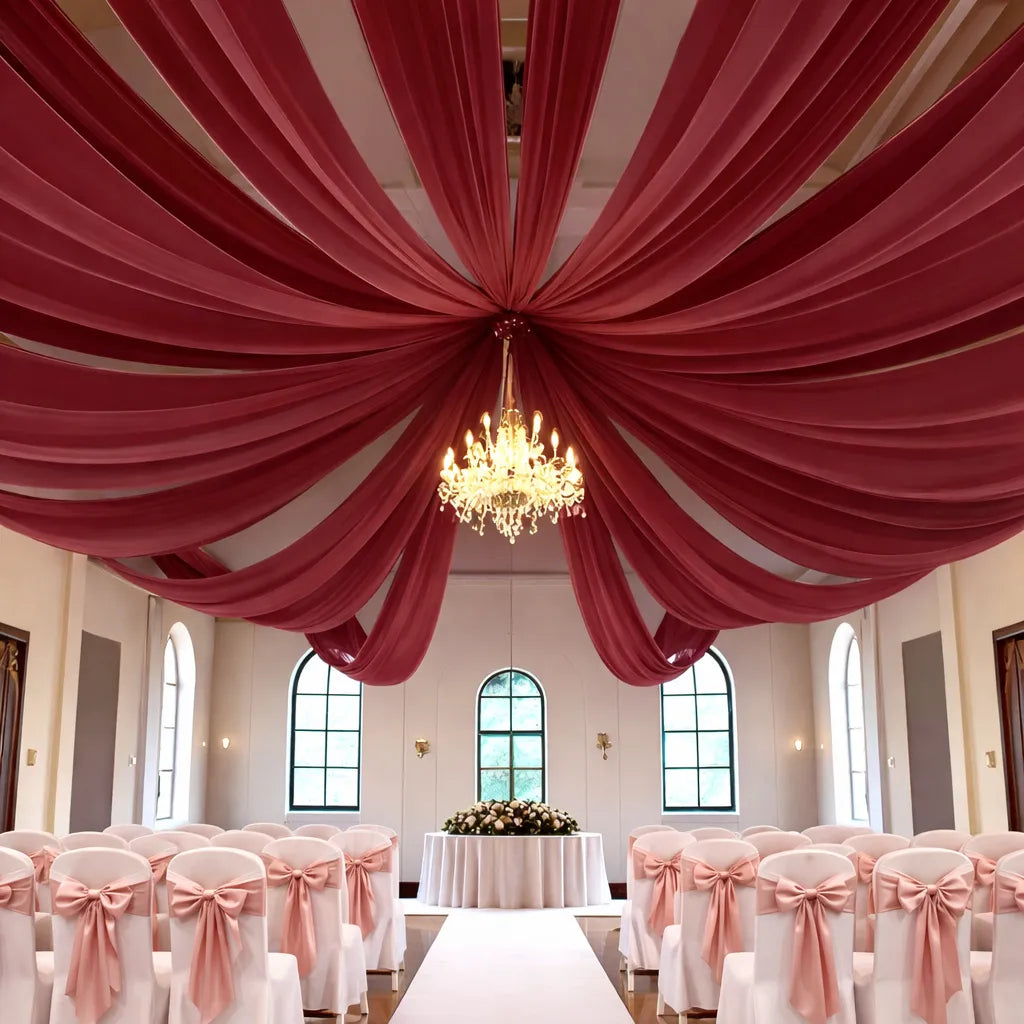 tenture mariage bordeaux sublime